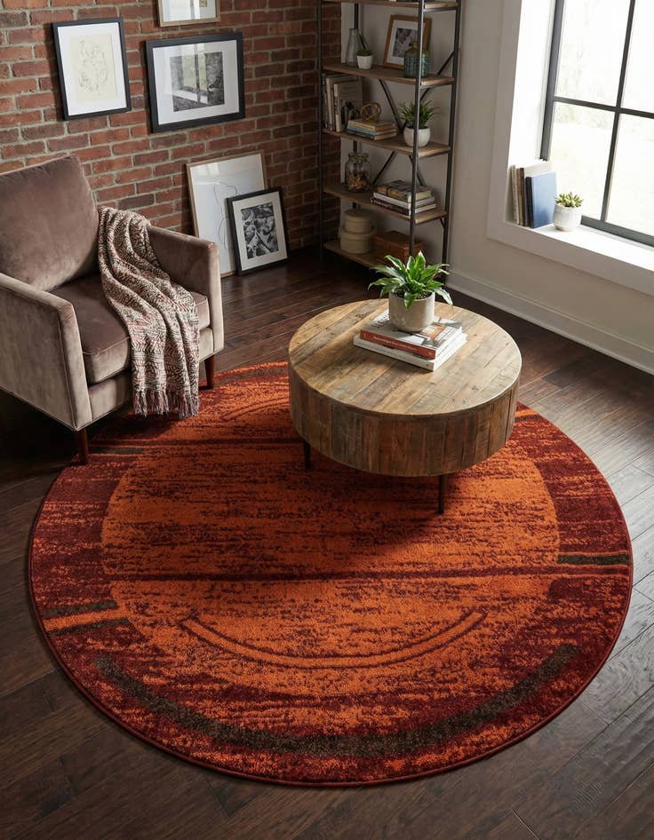 Detail image of 6' 1 x 6' 1 Equinox Round Rug