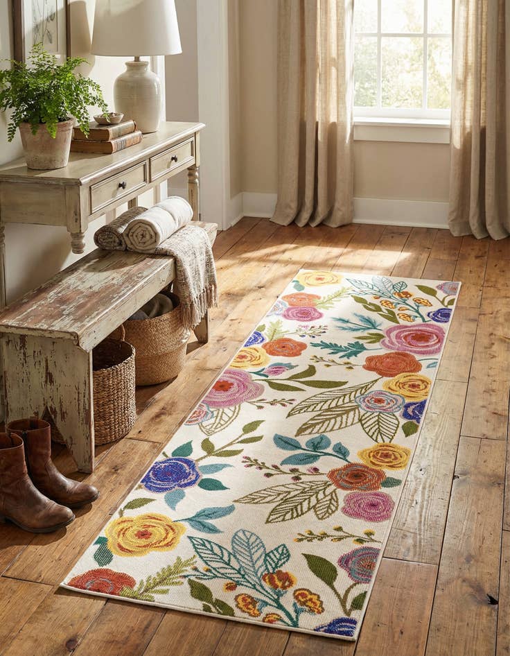Detail image of 2' x 5' Blossom Runner Rug