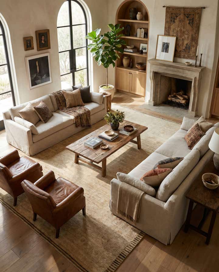 8' 4 x 10' Hand Knotted Oushak Wool Rug