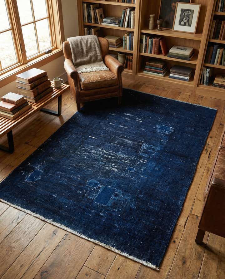 3' 5 x 4' 9 Hand Knotted Ultra Vintage Persian Wool Rug