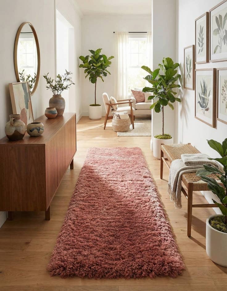 Detail image of 2' 7 x 13' Infinity Shag Runner Rug