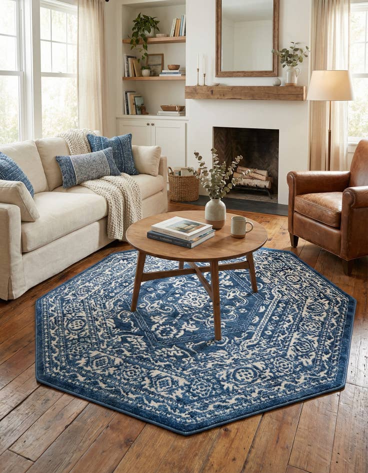 Detail image of 5' 3 x 5' 3 Boston Octagon Rug