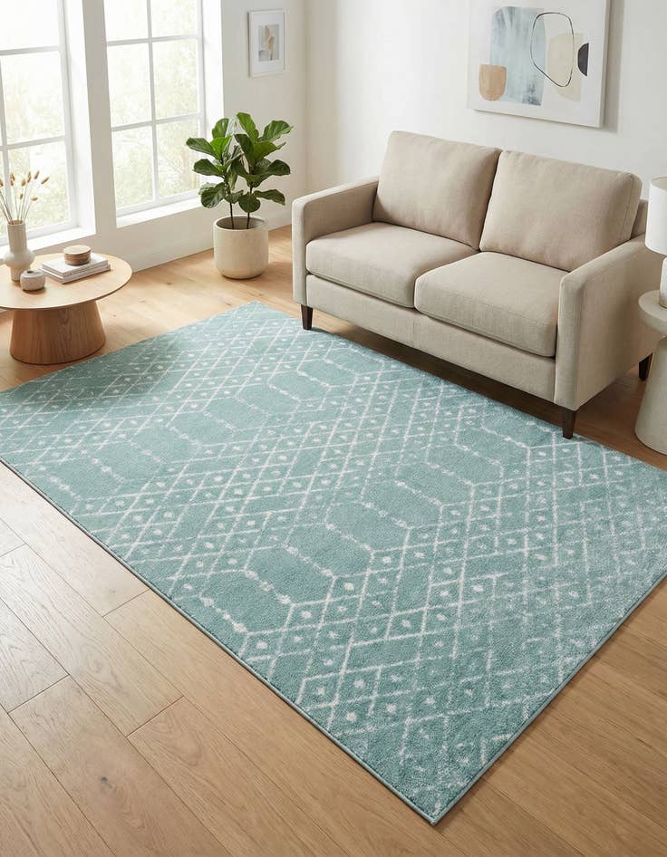 Detail image of 5' 3 x 8' Paxon Trellis Rug