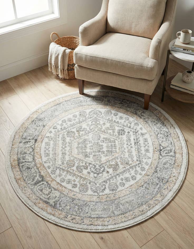 Detail image of 4' 1 x 4' 1 Aurelia Round Rug