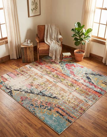 Washable Mesa Square Rug