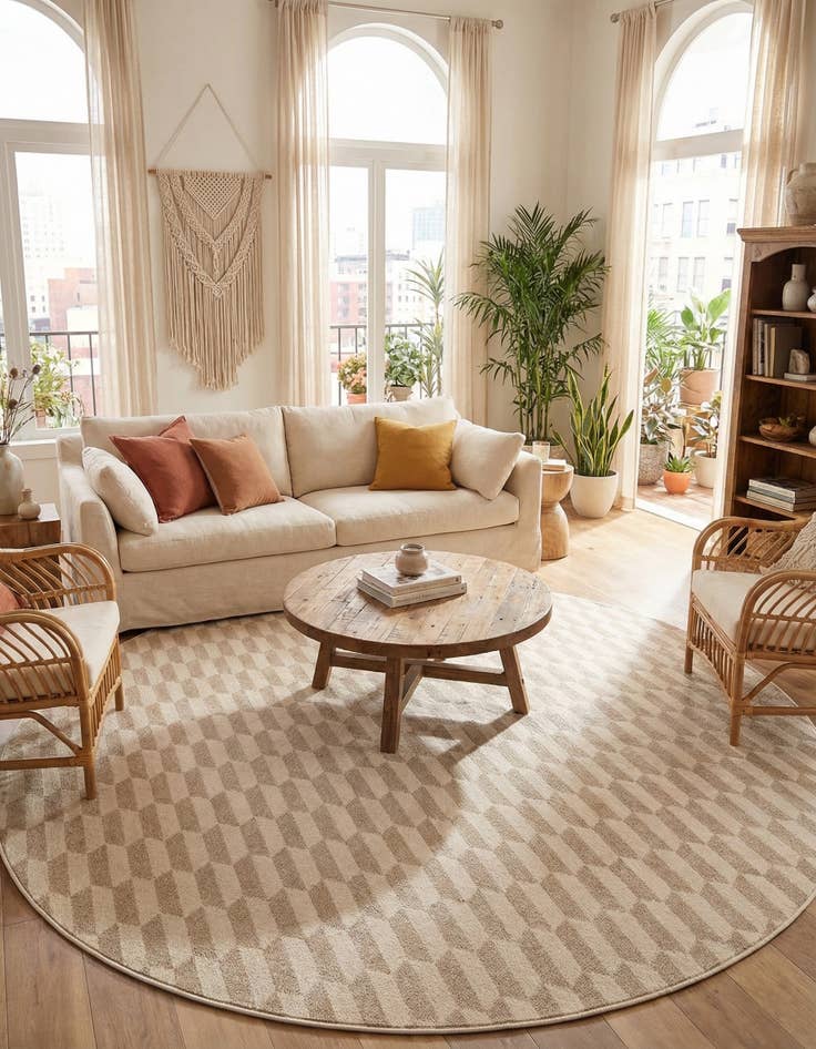 Detail image of 8' x 8' Contour Round Rug