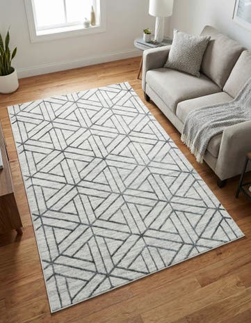 5' x 8' Lattice Trellis Rug