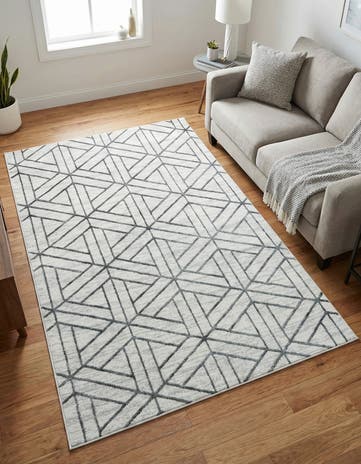 5' x 8' Lattice Trellis Rug