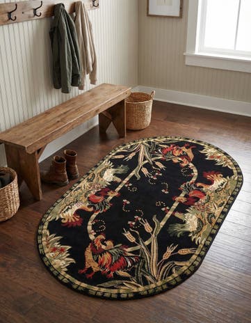3' x 5' 3 Pastoral Oval Rug