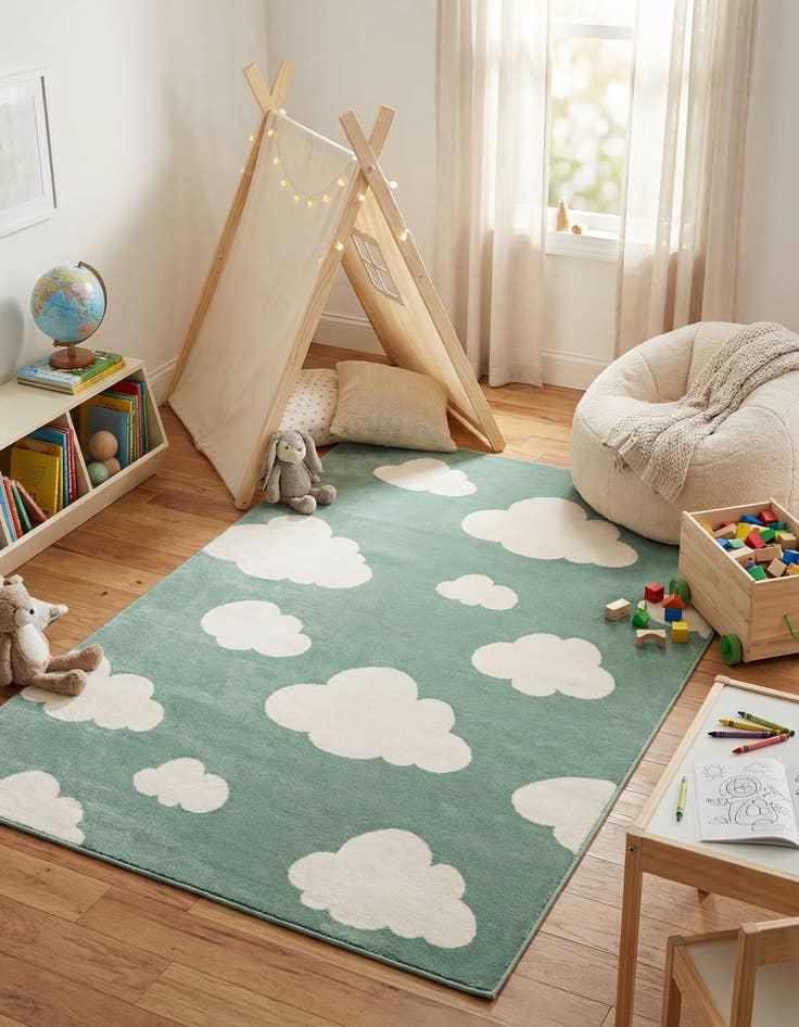 Detail image of 4' x 6' Whimsy Kids Rug