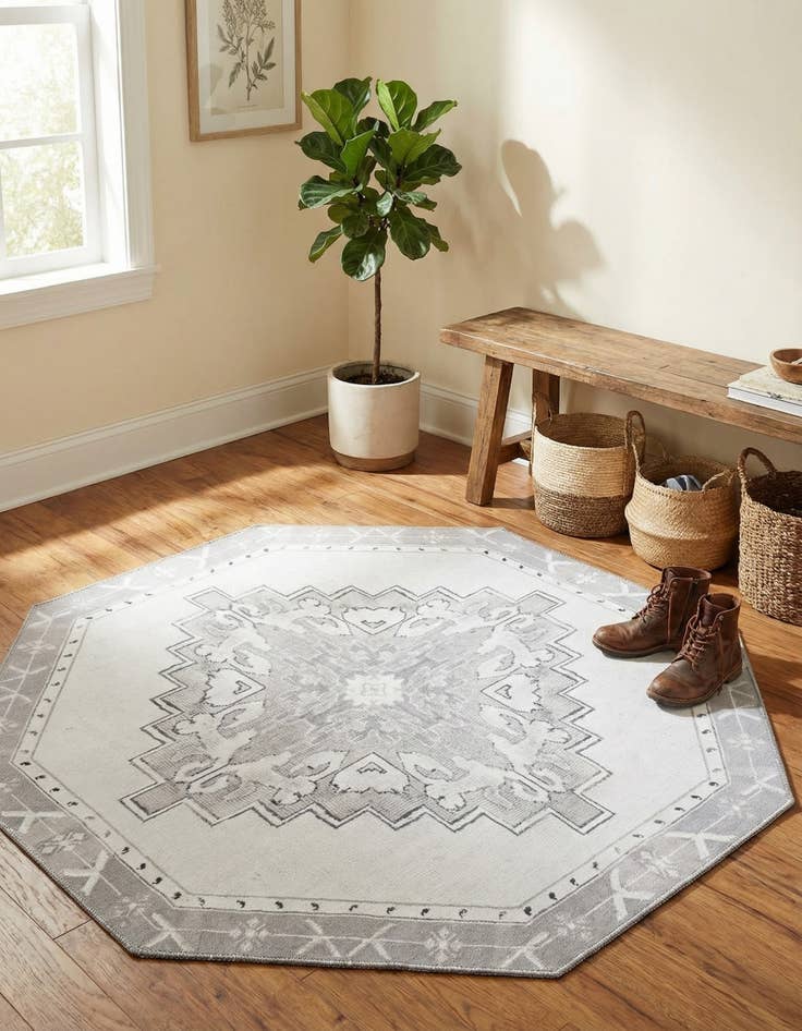 Detail image of 5' x 5' Timeless Octagon Rug