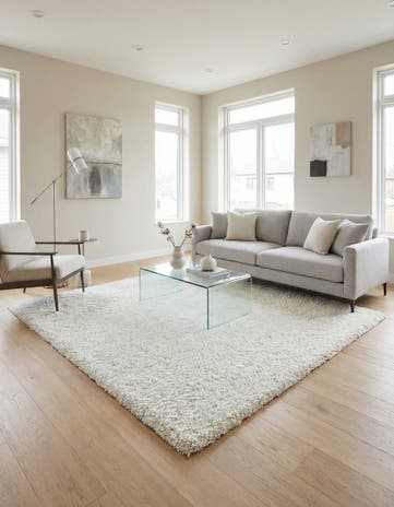 8' x 8' Solid Frieze Square Rug