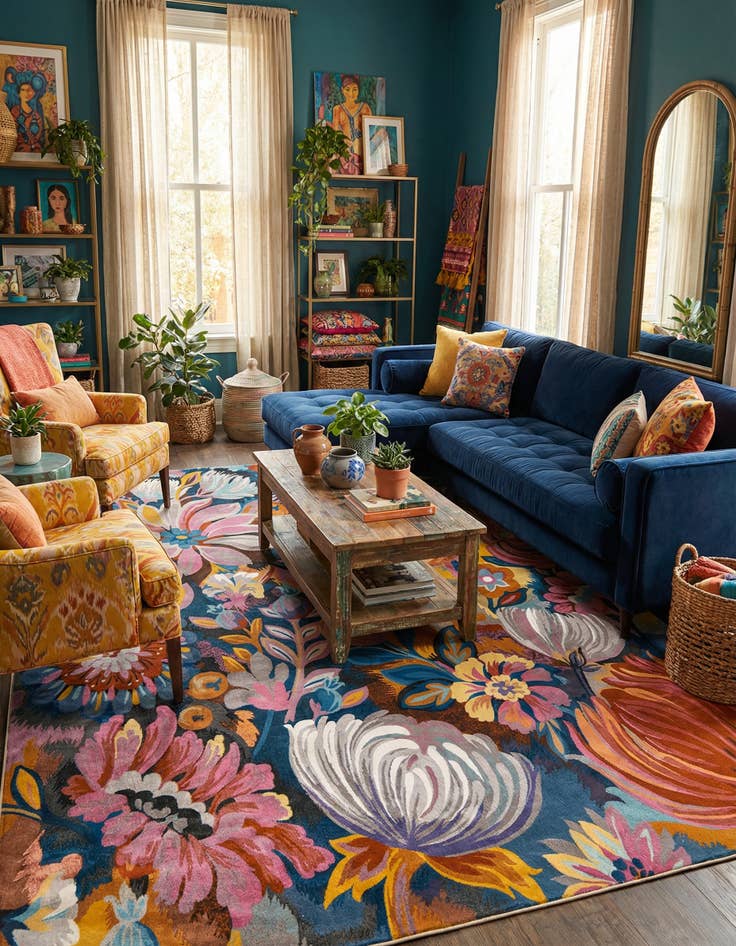 Detail image of  10' x 14' Blossom Rug