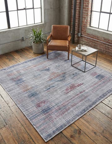 Sandy and Ivory Washable Sisu Square Rug