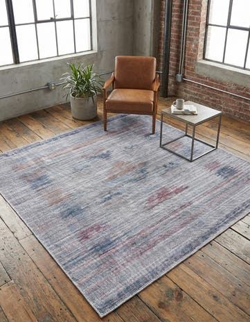 Sandy and Ivory Washable Sisu Square Rug