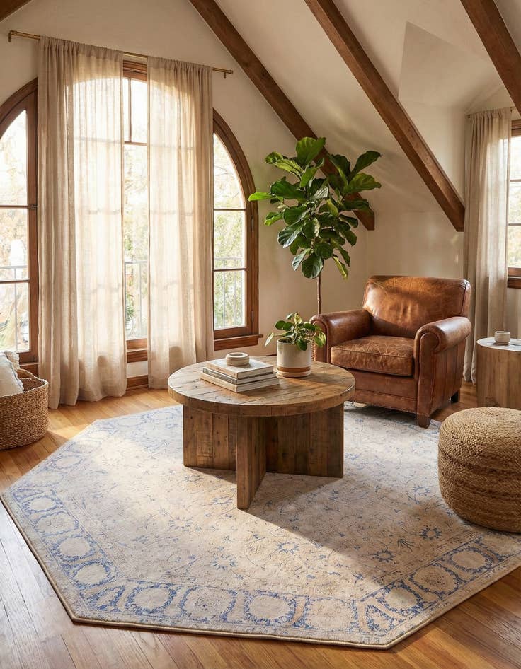 Detail image of 7' 6 x 7' 6 Timeless Octagon Rug