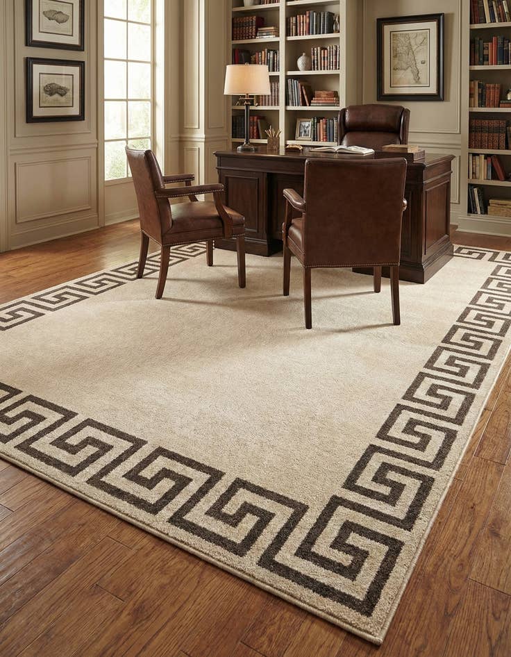 Detail image of 9' x 12' Greek Key Rug