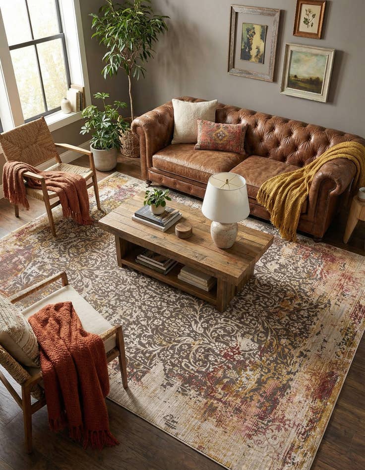 Detail image of 7' 10 x 9' 8 Deepa Rug