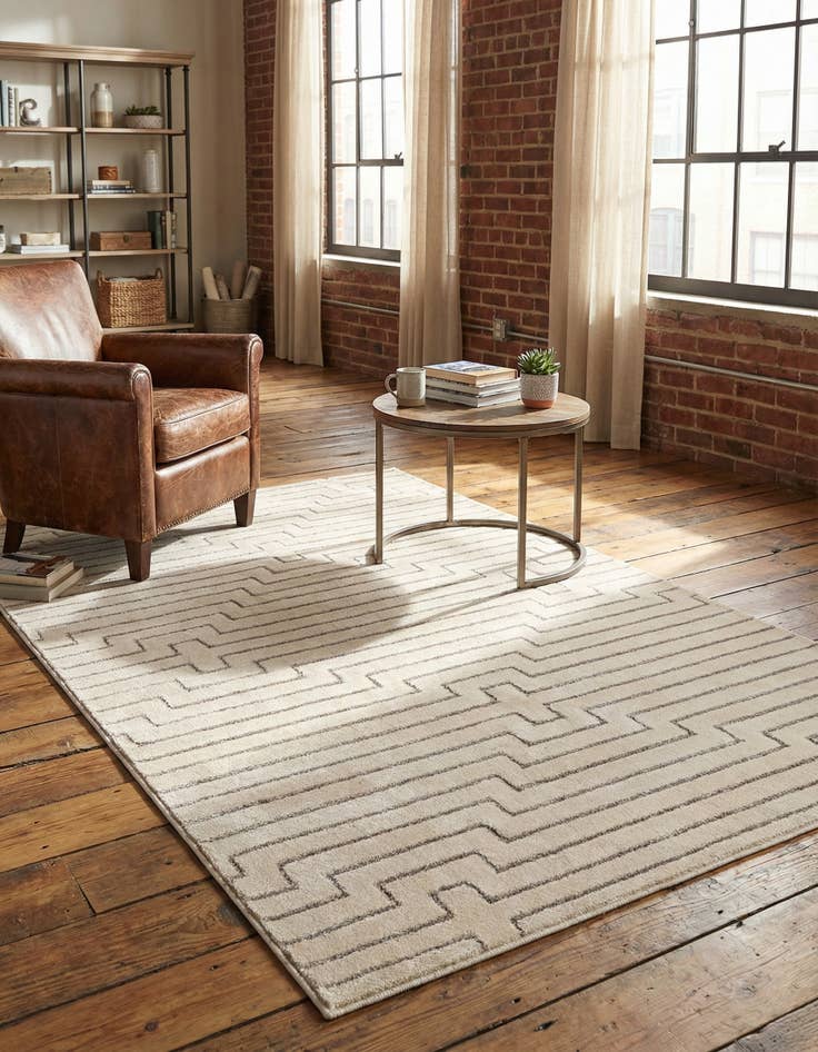 Detail image of 4' x 6' Vogue Geo Rug