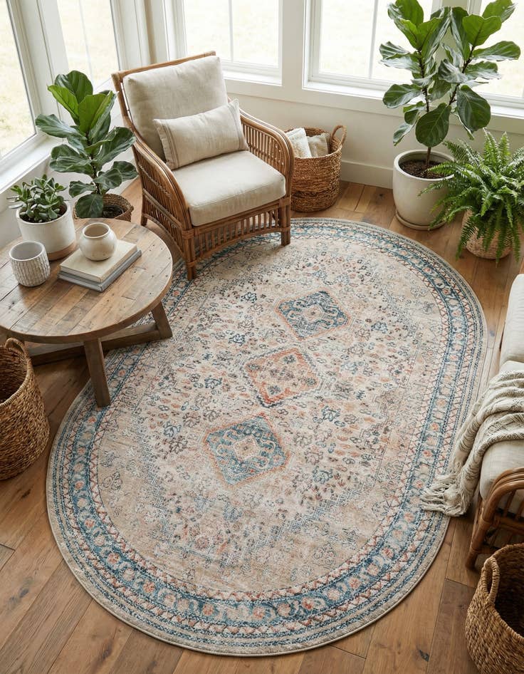 Detail image of 5' 3 x 8' Newport Oval Rug