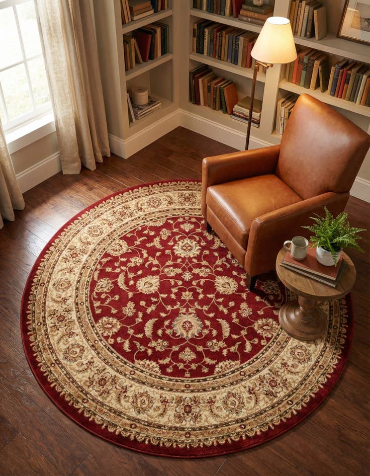 Detail image of 7' 10 x 7' 10 Aditi Round Rug