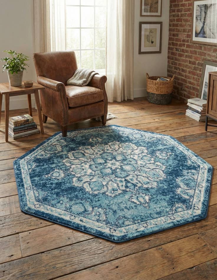 Detail image of 5' x 5' Parker Octagon Rug