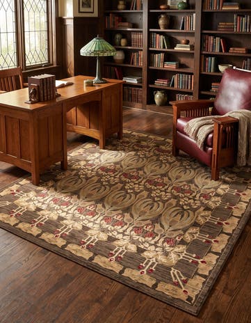 Brown Chelsea Square Rug