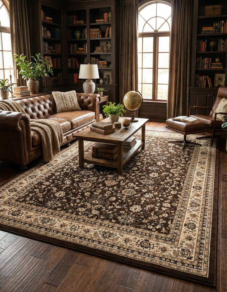 Detail image of 10' x 14' Kashan Design Rug