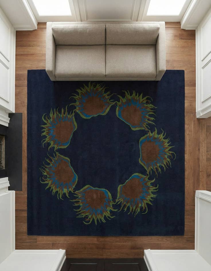 Detail image of 7' 6 x 7' 7 Luna Wool Square Rug