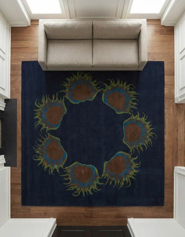 7' 6 x 7' 7 Luna Wool Square Rug