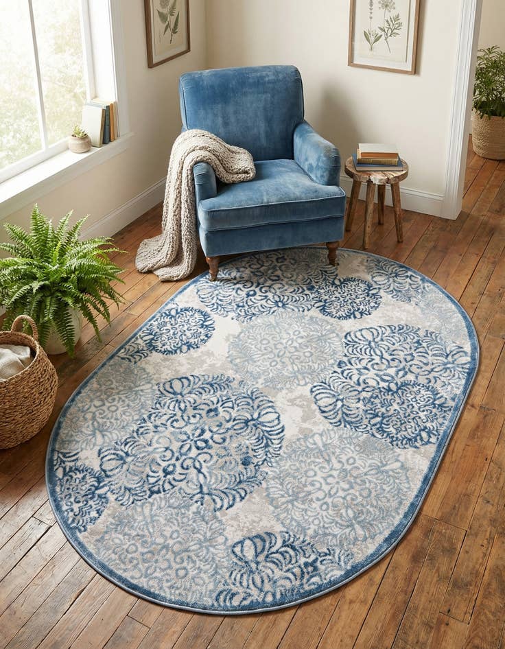 Detail image of 4' x 6' Derbyshire Oval Rug