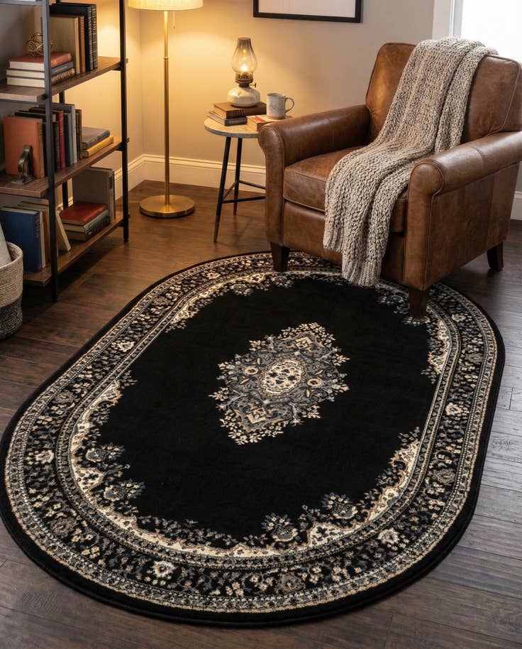Detail image of 5' 3 x 8' Amaya Oval Rug