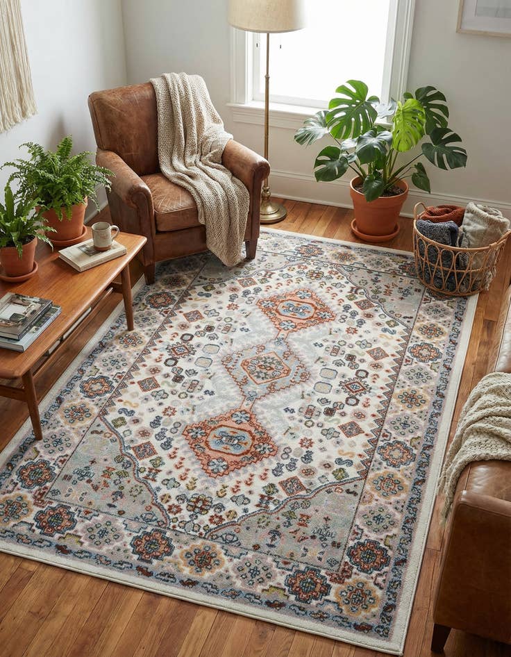 Detail image of 4' x 6' Kamala Washable Rug