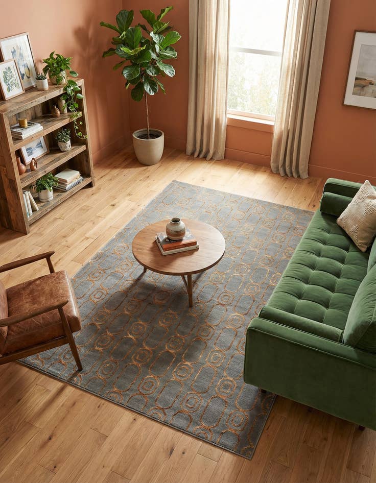 Detail image of 5' 3 x 8' Vogue Geo Rug