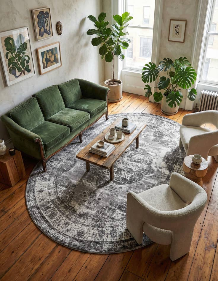 Detail image of 7' 10 x 10' Monaco Oval Rug