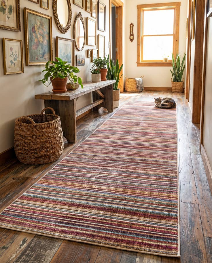Detail image of 2' 6 x 12' Deepa Runner Rug