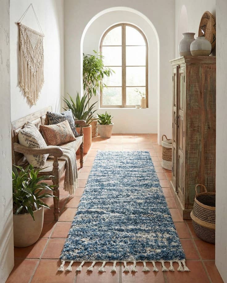Detail image of 2' x 8' Serenity Shag Runner Rug