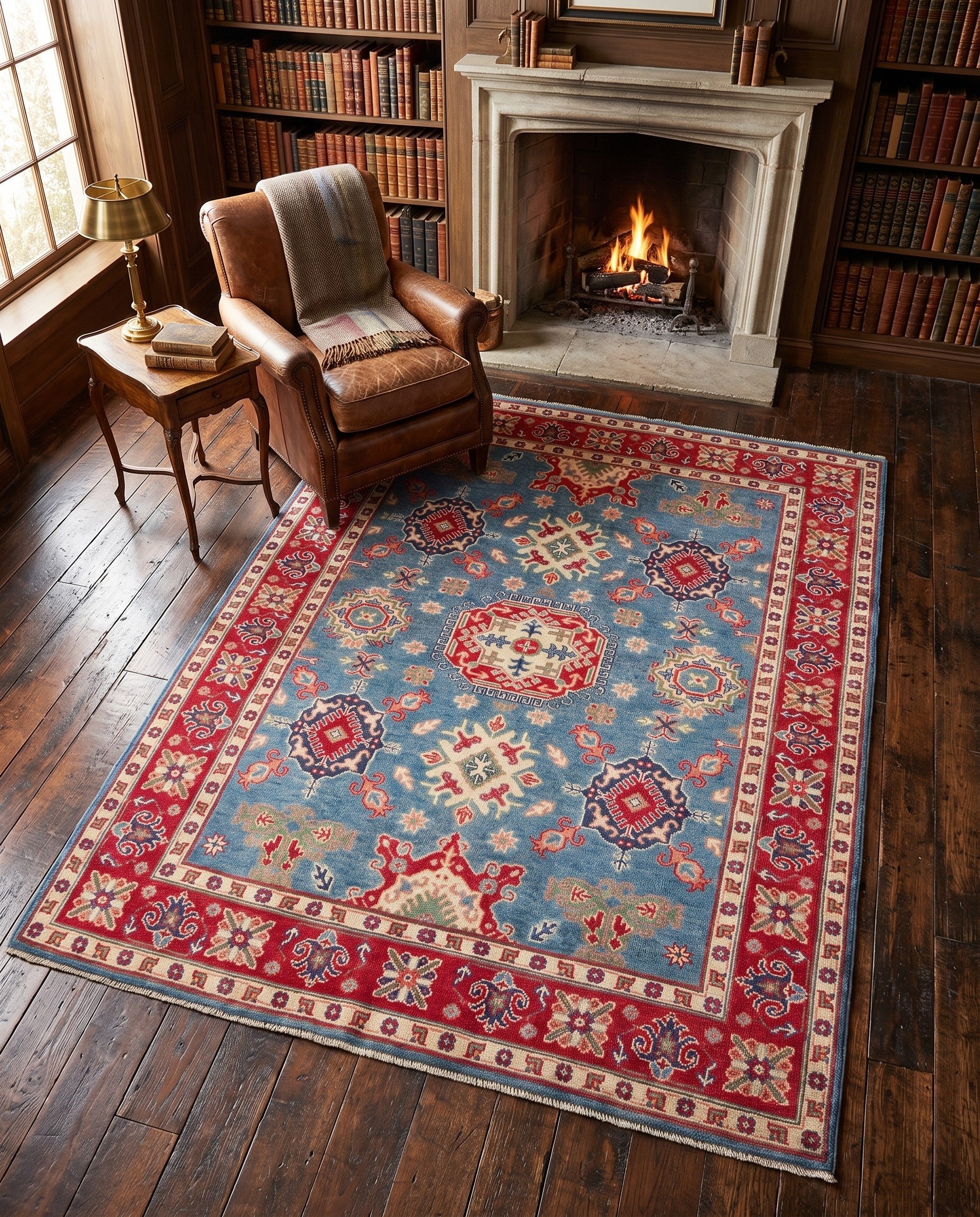 150cm x 200cm Hand Knotted Kazak Rug