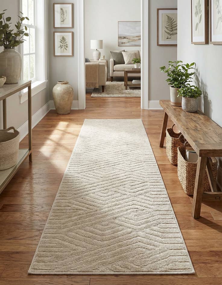 Detail image of 2' x 6' Easy-Clean Sabrina Soto Hudson Indoor / Outdoor Runner Rug