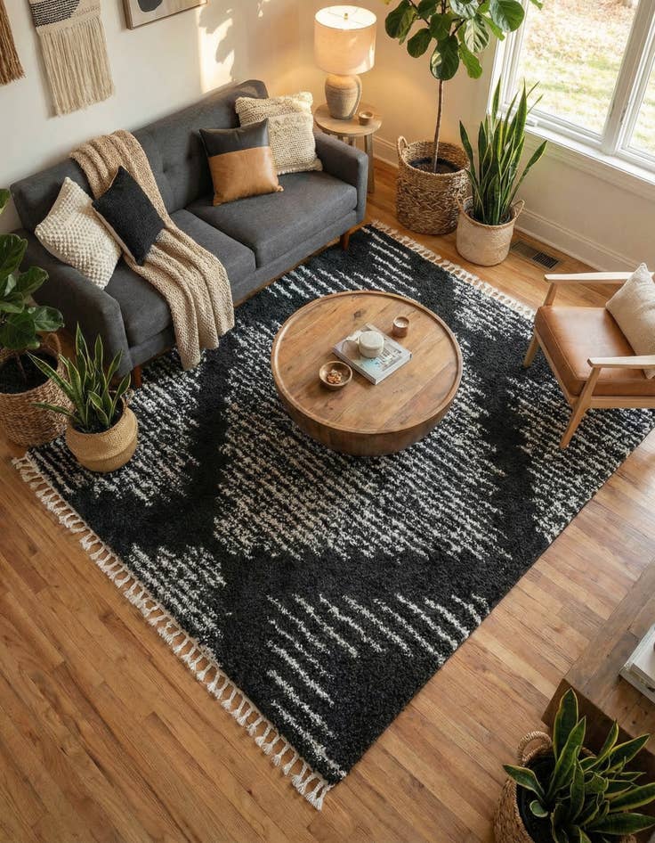 Detail image of 7' 10 x 7' 10 Serenity Shag Square Rug