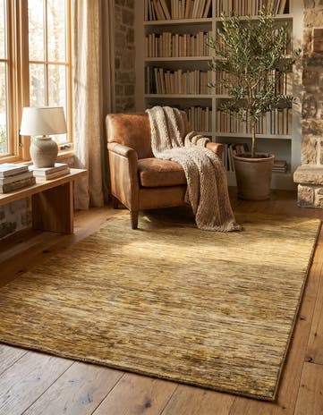 4' 8 x 6' 5 Hand Knotted Modern Ziegler Oriental Rug