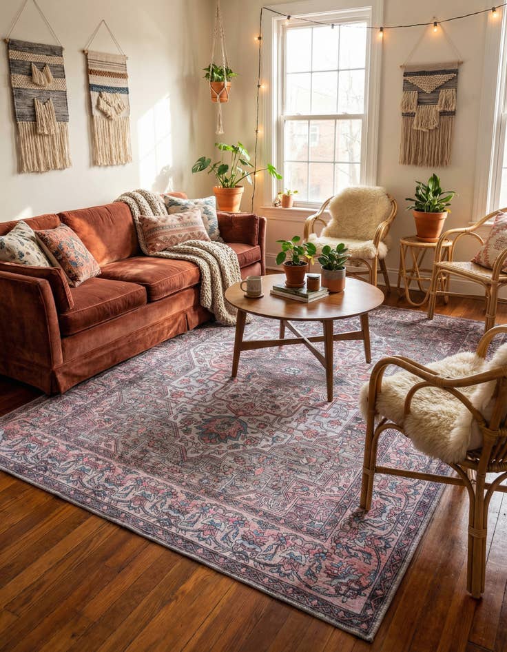 Detail image of 6' x 9'  Washable Mangata Rug