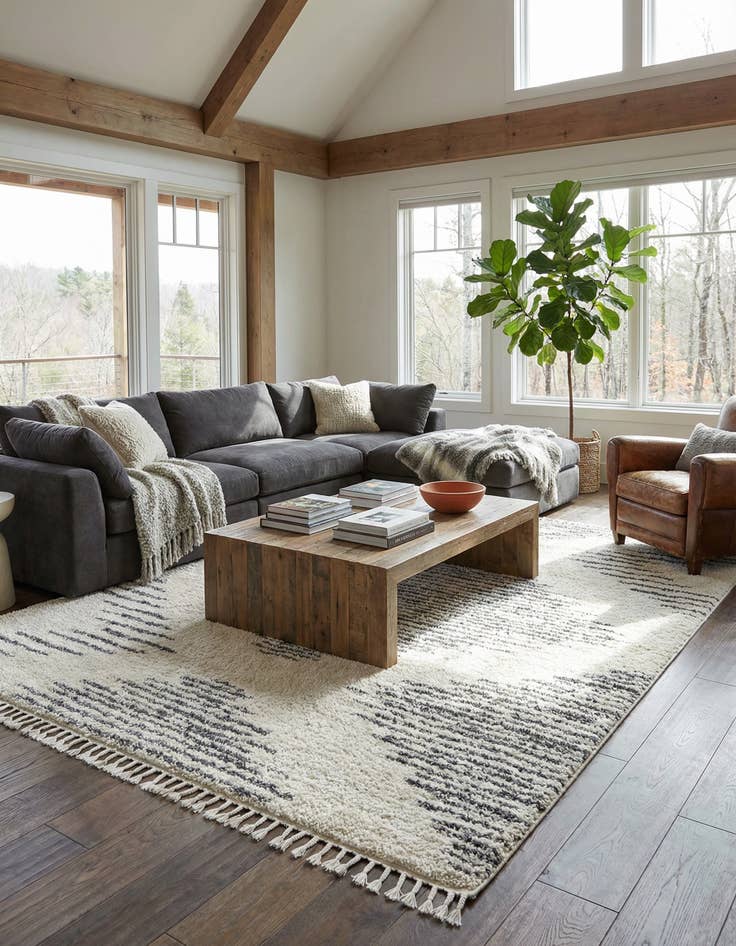 Detail image of 10' x 14' Serenity Shag Rug