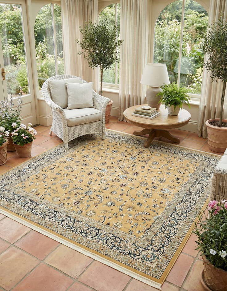 Detail image of  10' x 10' Nain Design Square Rug