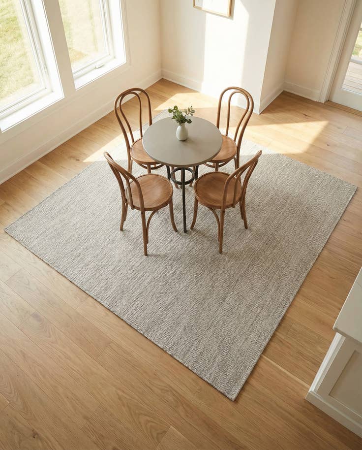 Detail image of 6' x 6' Easy-Clean Solid Indoor / Outdoor Square Rug