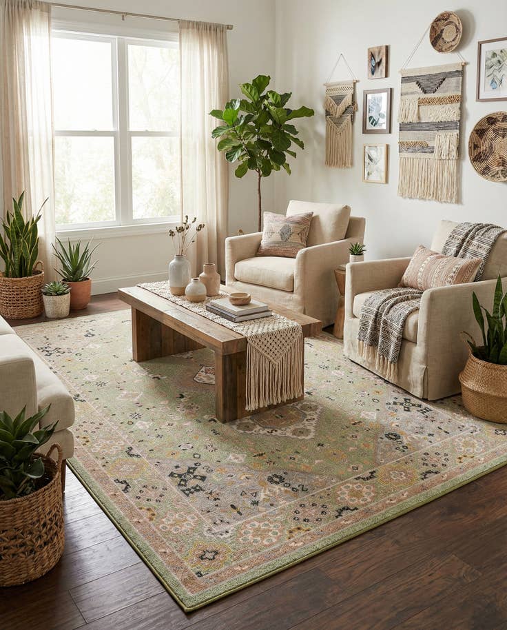Detail image of 7' x 10' Kamala Washable Rug