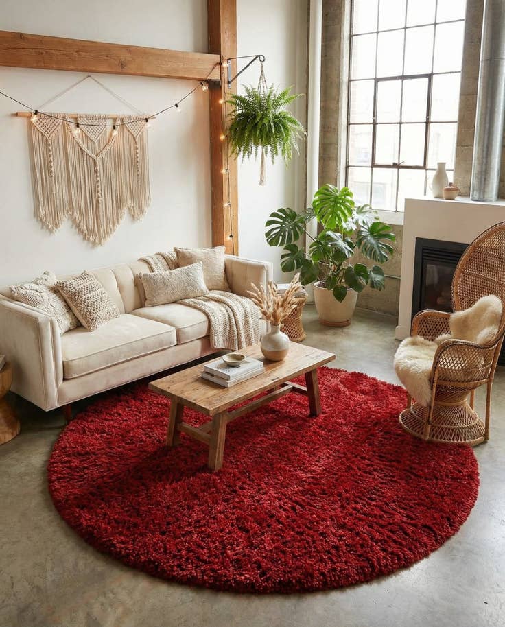 Detail image of 8' x 8' Infinity Shag Round Rug