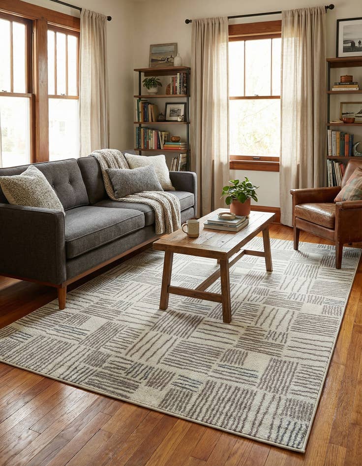 Detail image of 5' 3 x 8' Hanahan Rug