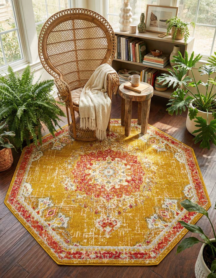 Detail image of 6' x 6' Carrington Octagon Rug