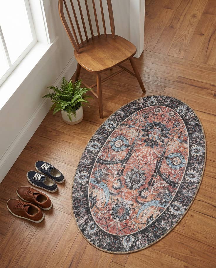 Detailansicht von 60cm x 95cm Waschbar Timeless Oval Teppich
